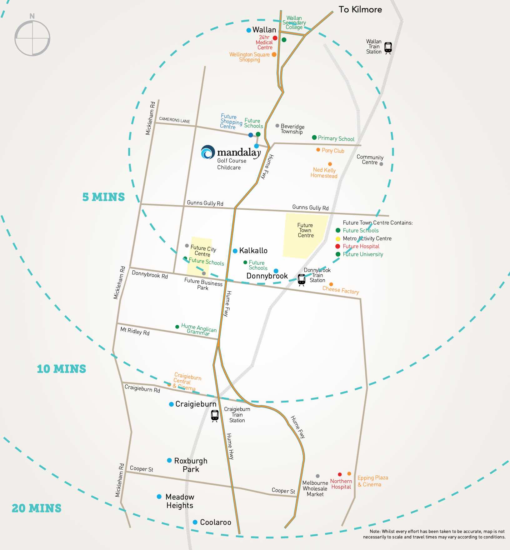 Mandalay Estate - Beveridge Location map